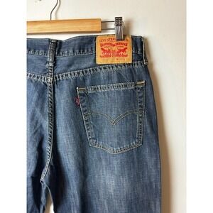 Levi's 514‎ Jeans Mens W34 L34 Straight Fit Medium Wash Denim Sandblasted Y2K
